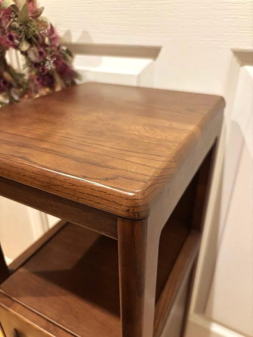 karimoku カリモク 木製 収納家具 ブラウン アンティーク レトロ