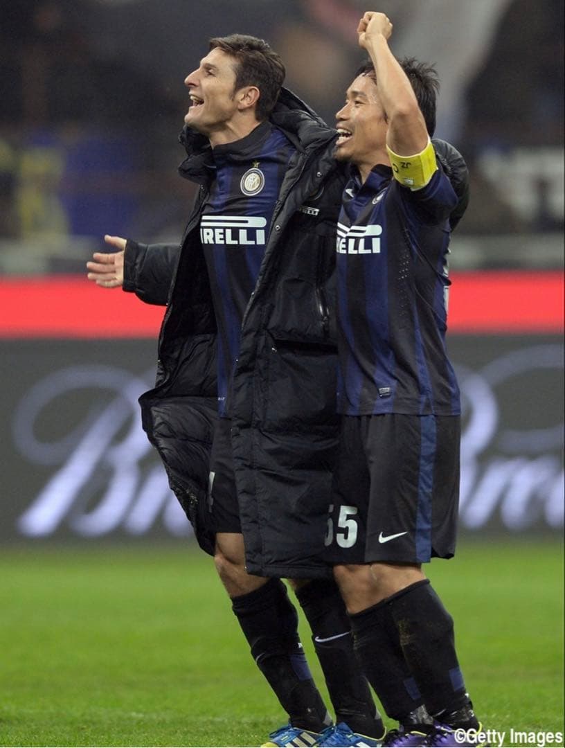 インテル 13/14 サネッティ #4 ユニフォーム 選手支給品 引退記念