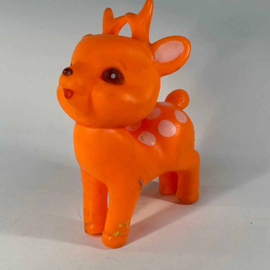 昭和レトロ アニマル ソフビ人形 鹿 シカ - メルカリ