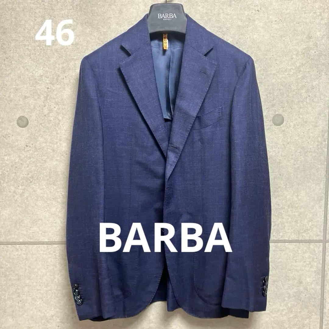 又*7様 BARBA ネイビー テーラードジャケット　46サイズ　バルバ