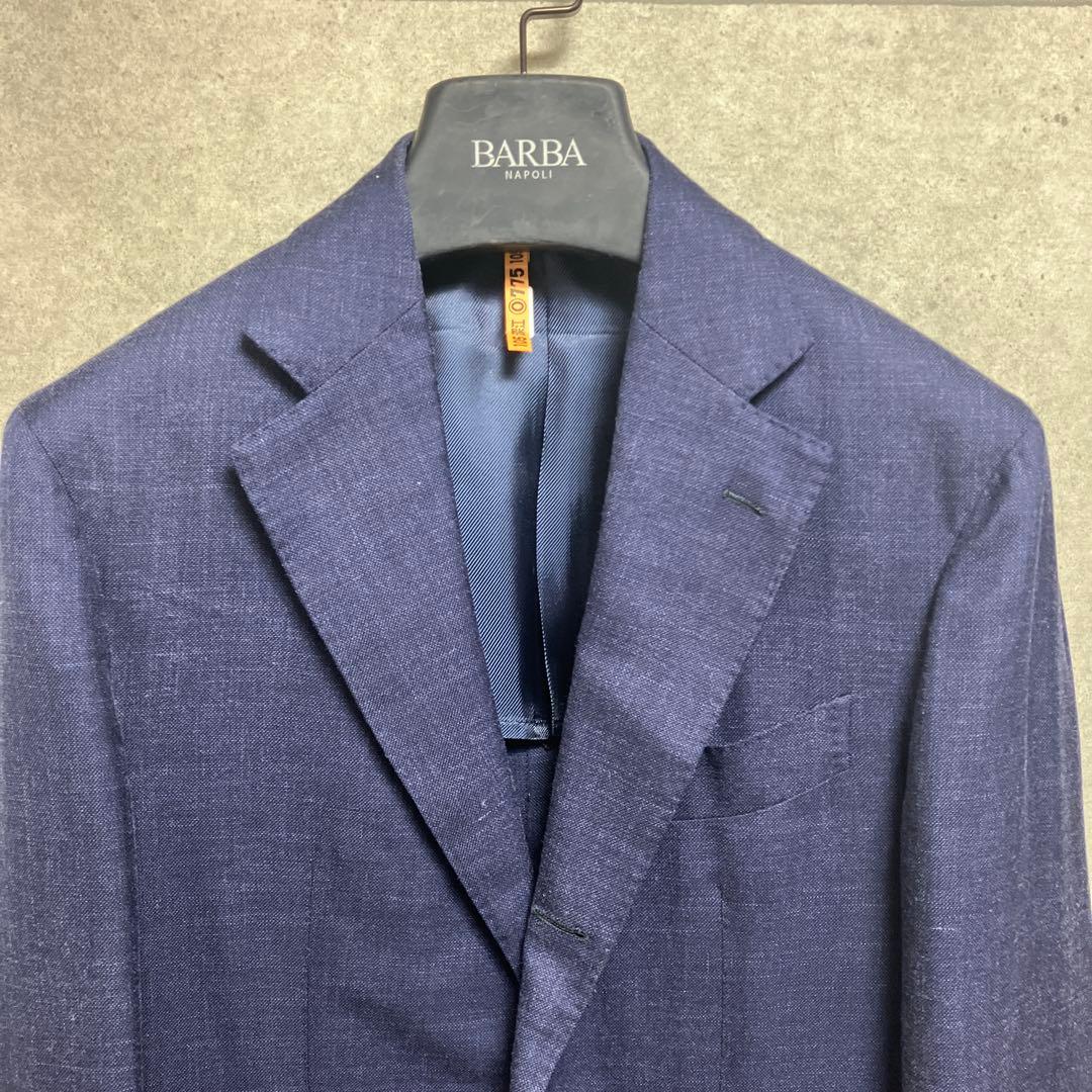又*7様 BARBA ネイビー テーラードジャケット　46サイズ　バルバ