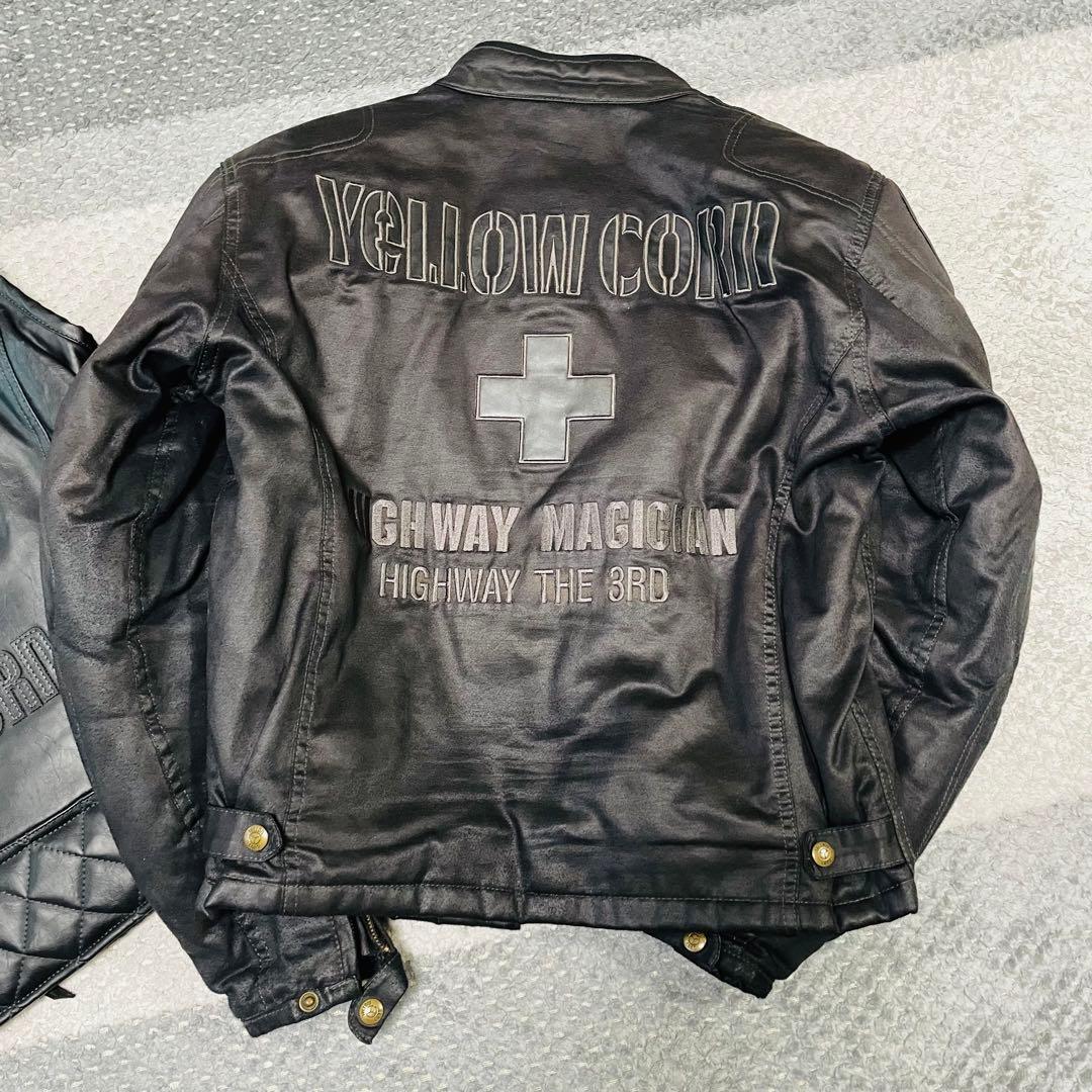 超希少✨YeLLOW CORN レザージャケット ベスト 3way バイカー　L