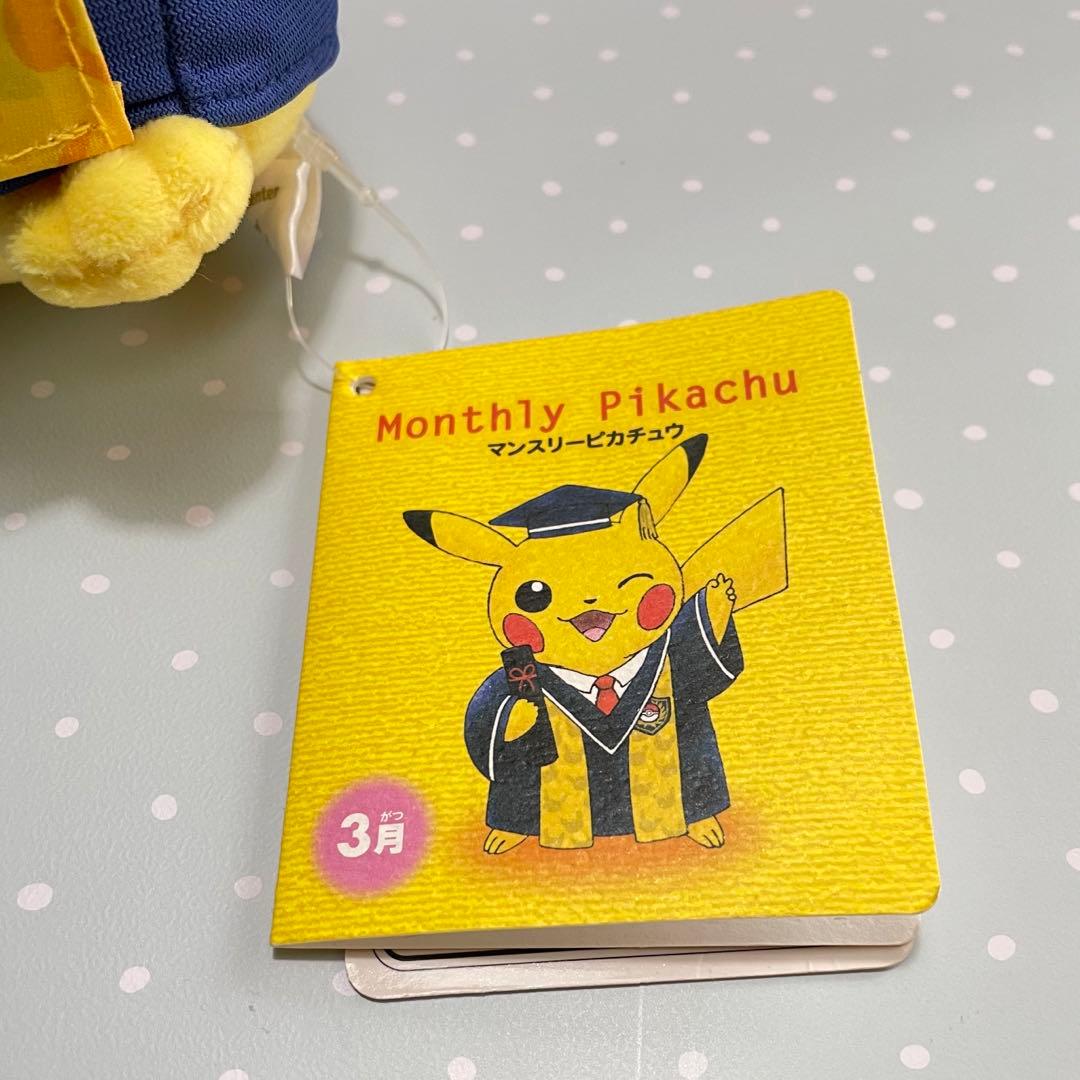 マンスリーピカチュウ 3月 タグ付き ⭐︎ポケモンセンター ピカチュウ