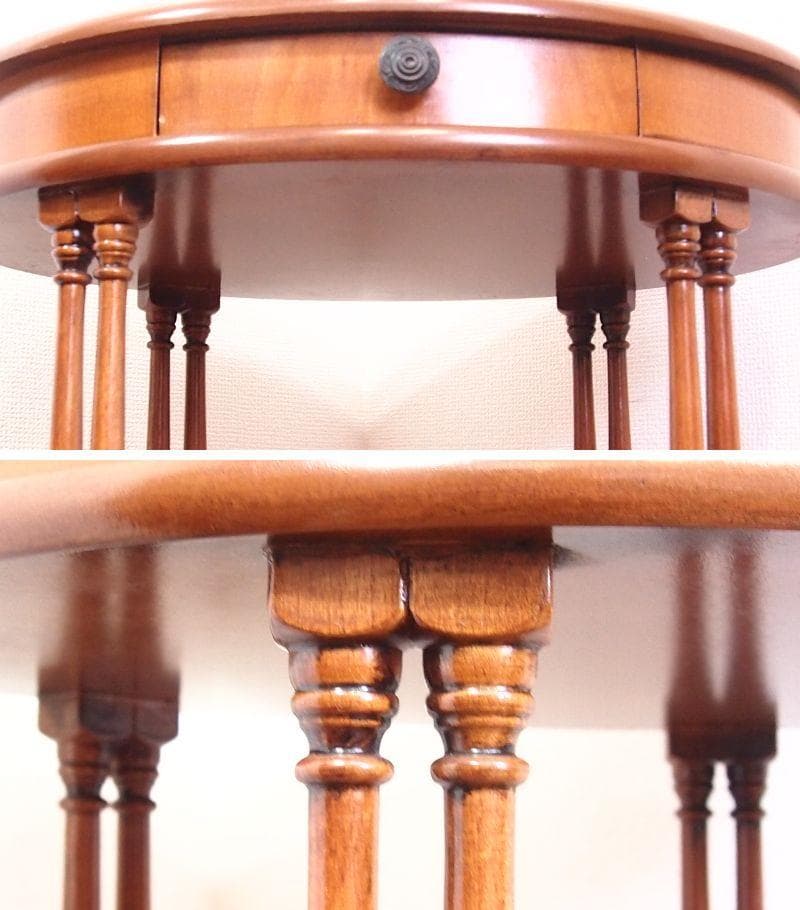 良品】イタリア製 象嵌細工 コンソールテーブル/サイドテーブル 家具