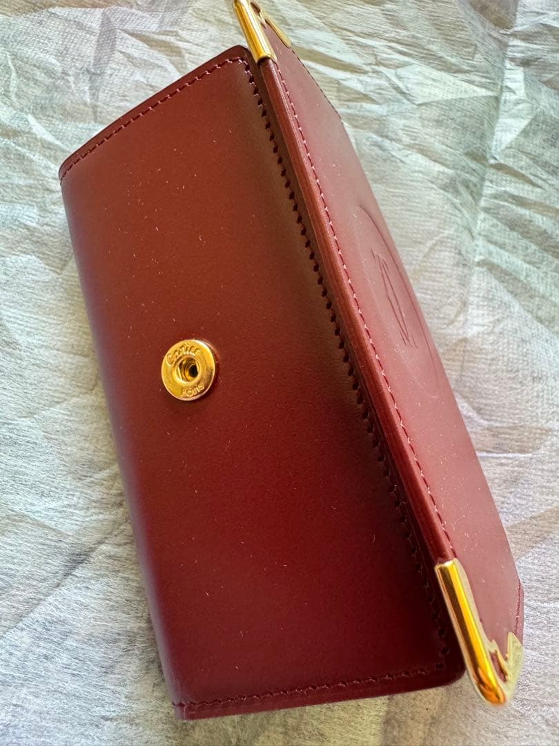 期間限定値下げ未使用 カルティエ 4連キーケース マストライン カーフ ボルドー