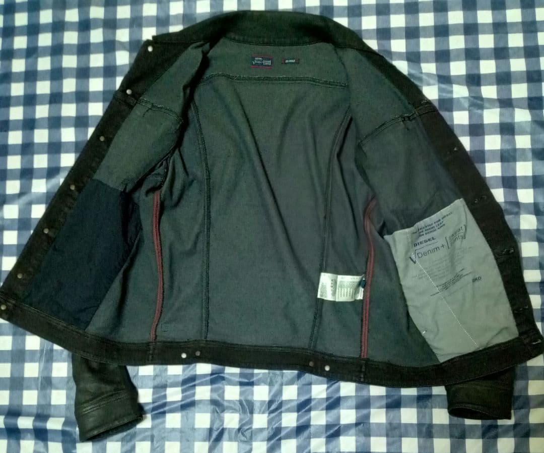 DIESEL JOGGジョク コーティングデニムジャケット ELSHAR-NE