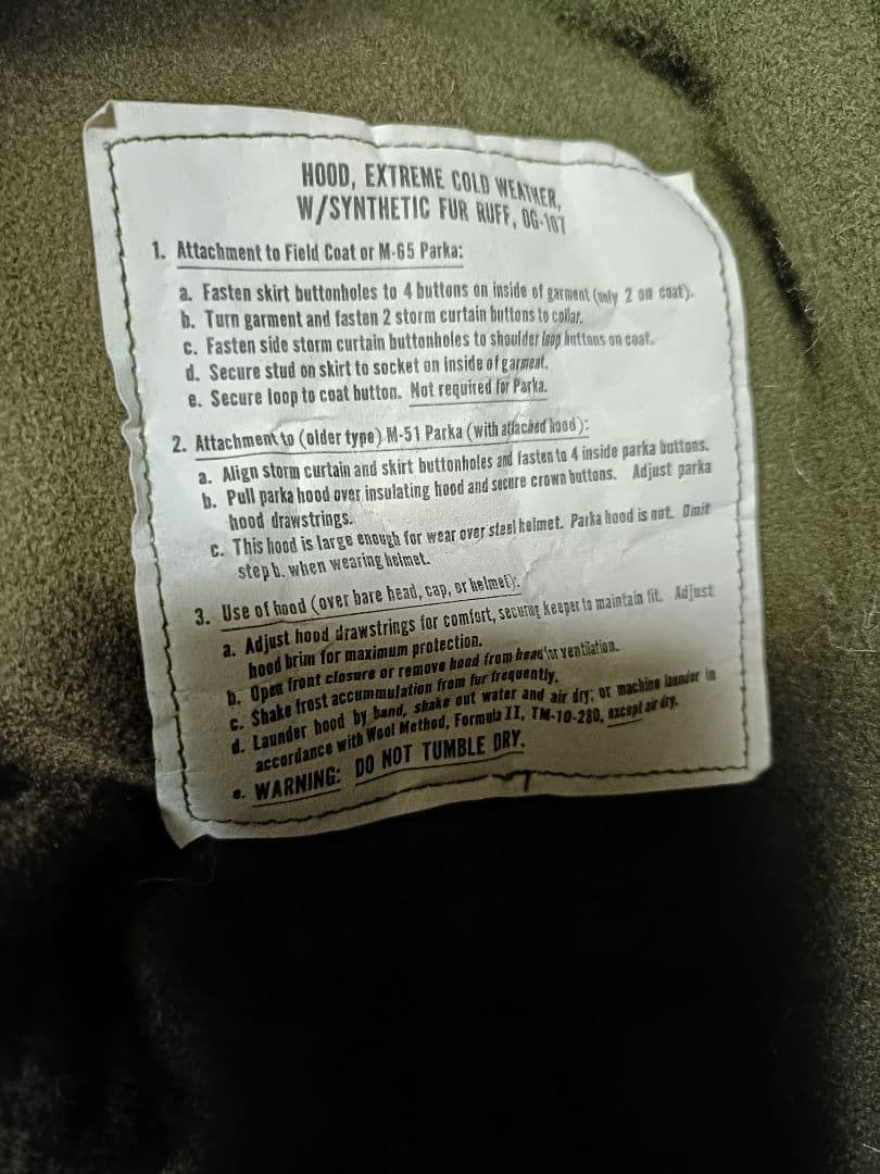 US ARMY 米軍 M65 フィッシュテールパーカー 実物 83年USA製