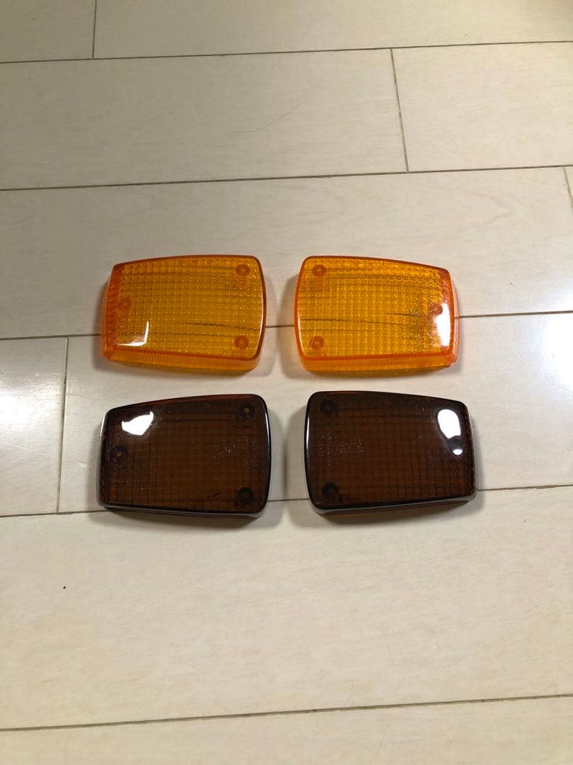 CBX400F オレンジ スモーク ウインカーレンズ 純正タイプ ブラック