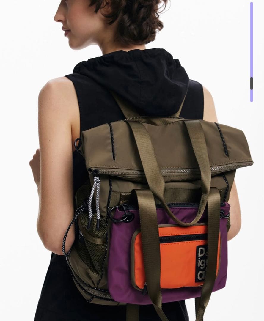 【新品未使用】デシグアル マルチポジション マキシバックパック Voyager