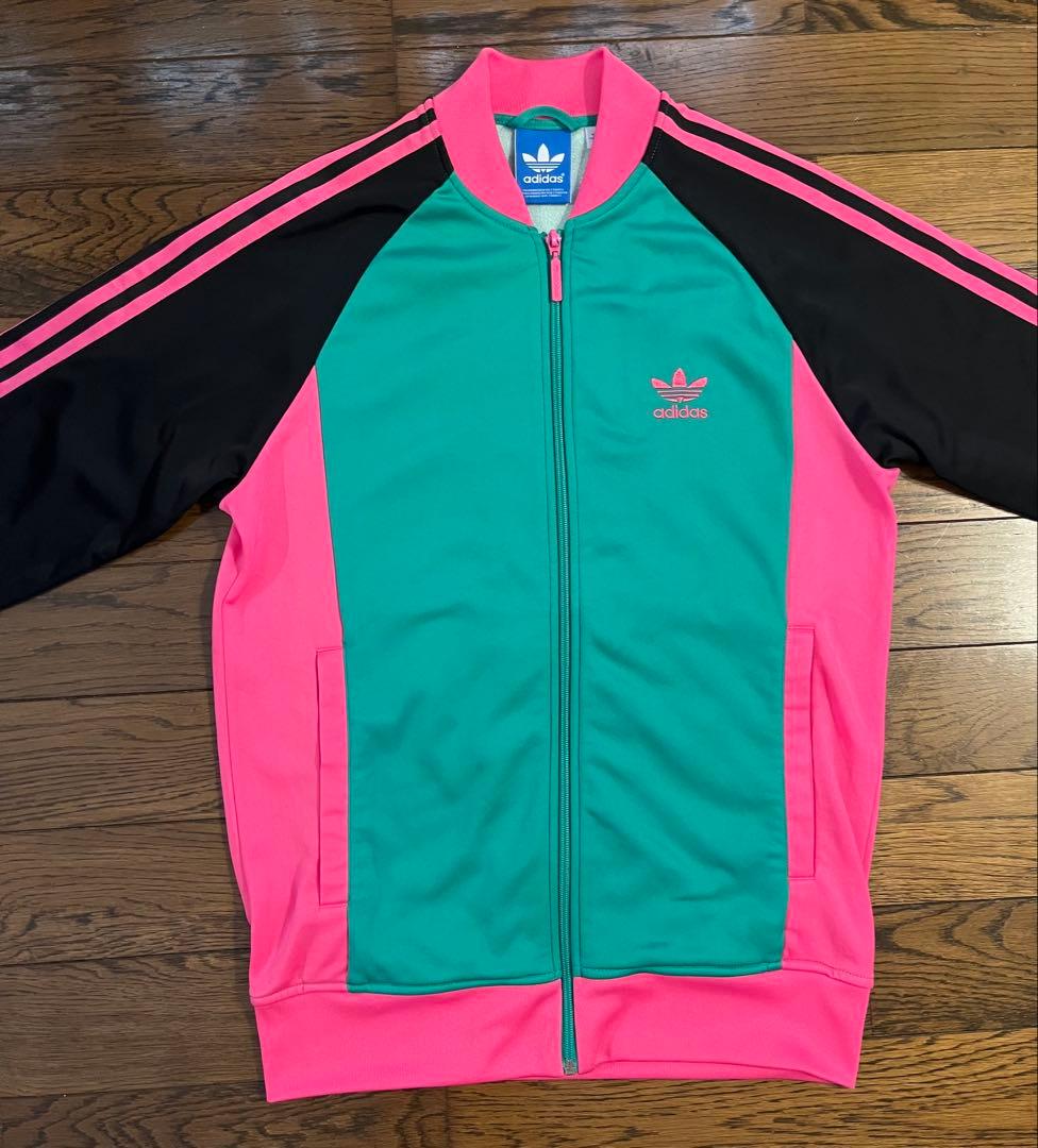 adidas アディダス トラックトップ ジャージ　サイズＬ　クレイジー柄