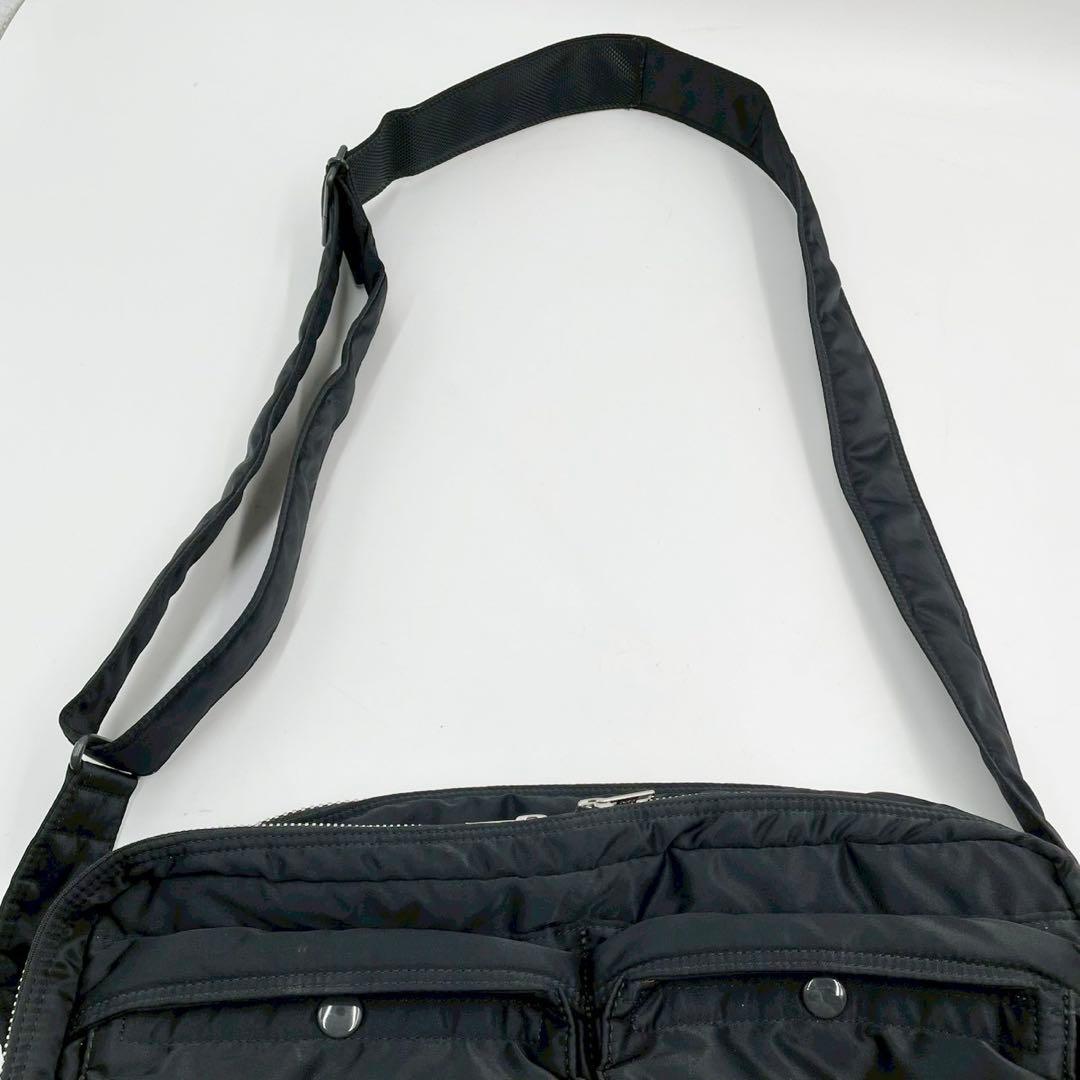 美品　ポーター　タンカー　XL 二層　エキスパンダブル　ショルダーバッグ　黒