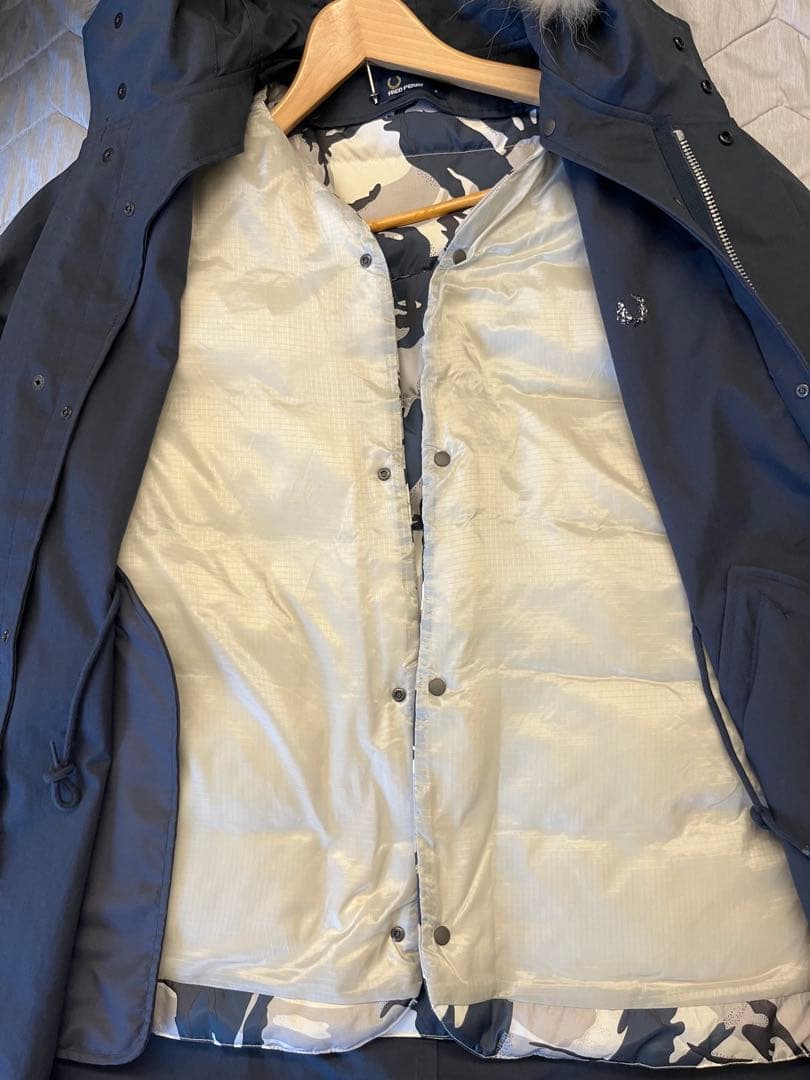 FRED PERRY ネイビー モッズコート Sサイズ