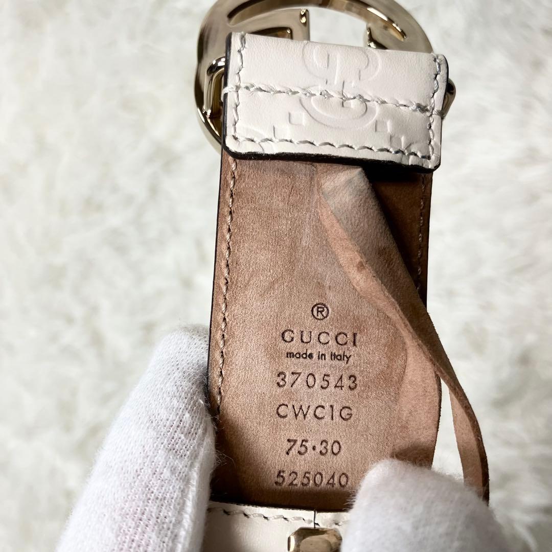 ✨美品✨GUCCI グッチ インターロッキングG ゴールドバックル GGシマ