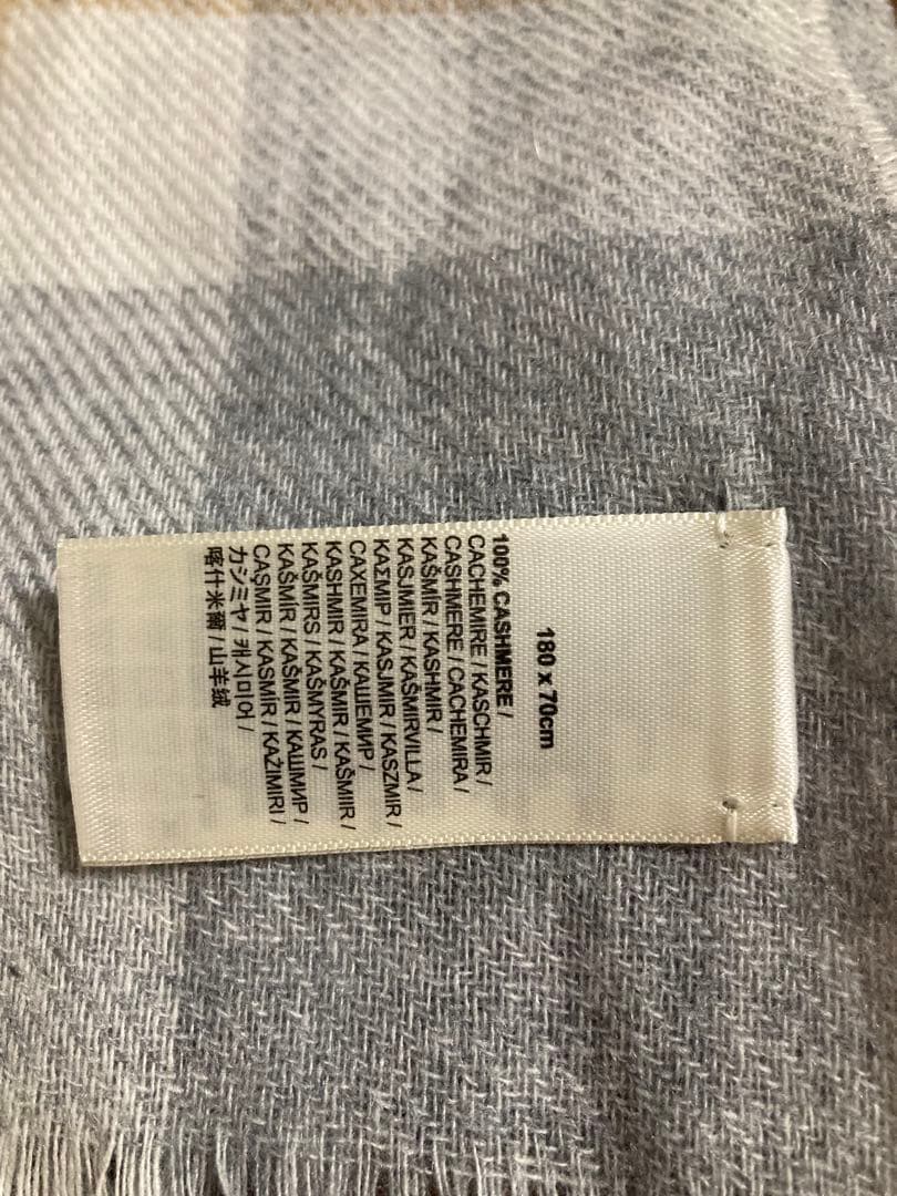 新品Johnstons of Elgin チェック柄 薄手大判　カシミヤ