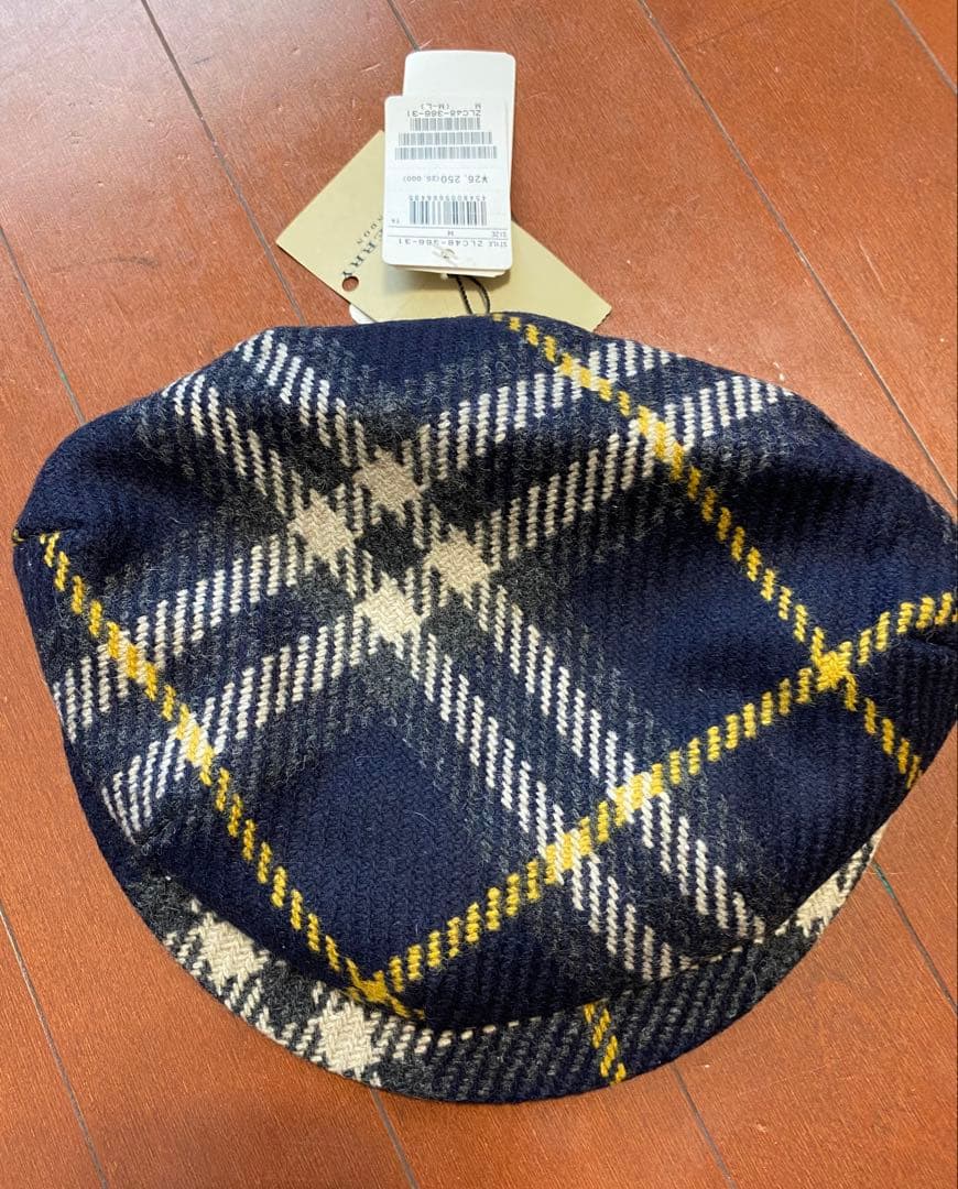 BURBERRY チェック柄 ベレー帽 M 2025年最新】BURBERRY BLUE LABEL