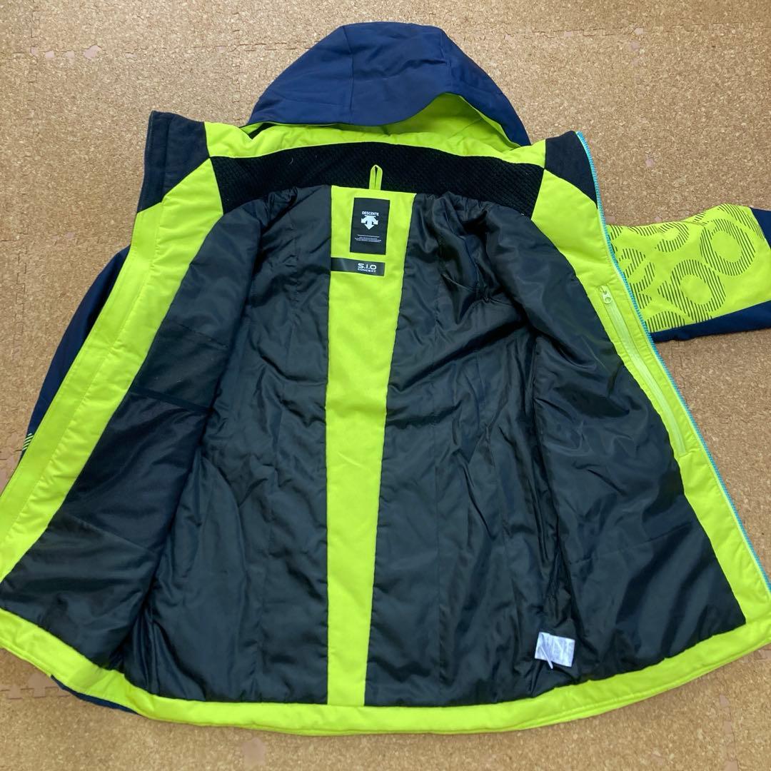 【美品】デサントdescentスキーウェアS.I.Oスキー HEATLメンズ紺黄