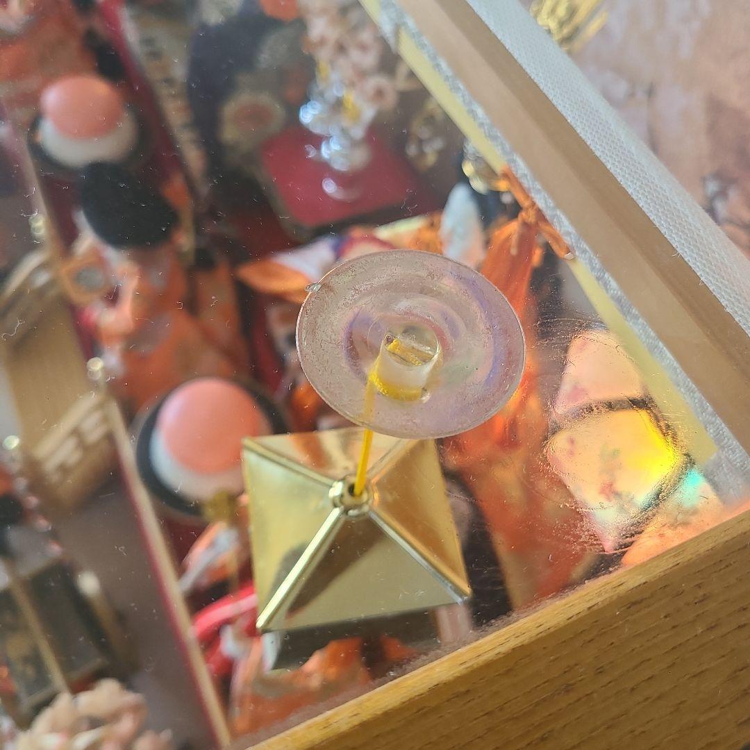 特選】雛人形 雛飾り 親王飾 彫刻 日本人形 オルゴール付き ケース入り