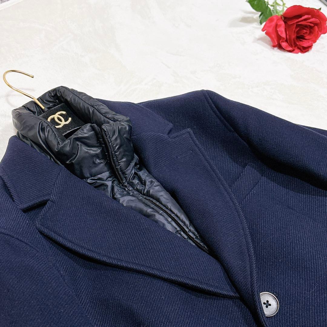 極美品✨ ヘルノ チェスターコート インナーダウン 切り替え メンズ