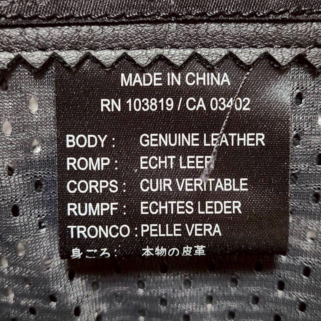 ハーレーダビッドソン レザー ベスト ノーカラー S 黒 本革 ロゴ スカル