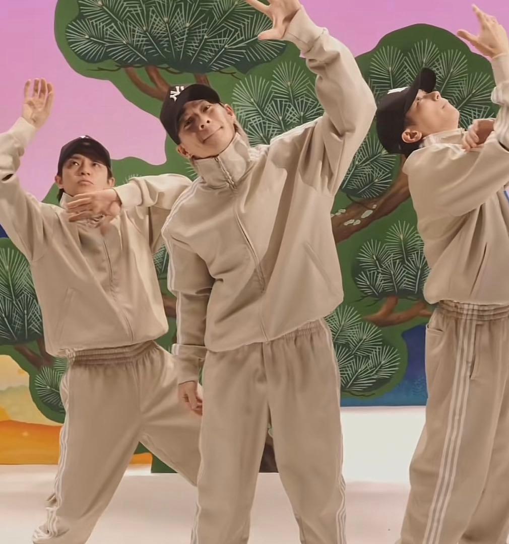 新品同様XL】平野紫耀 アディダス刺繍トラックジャケット フェイク