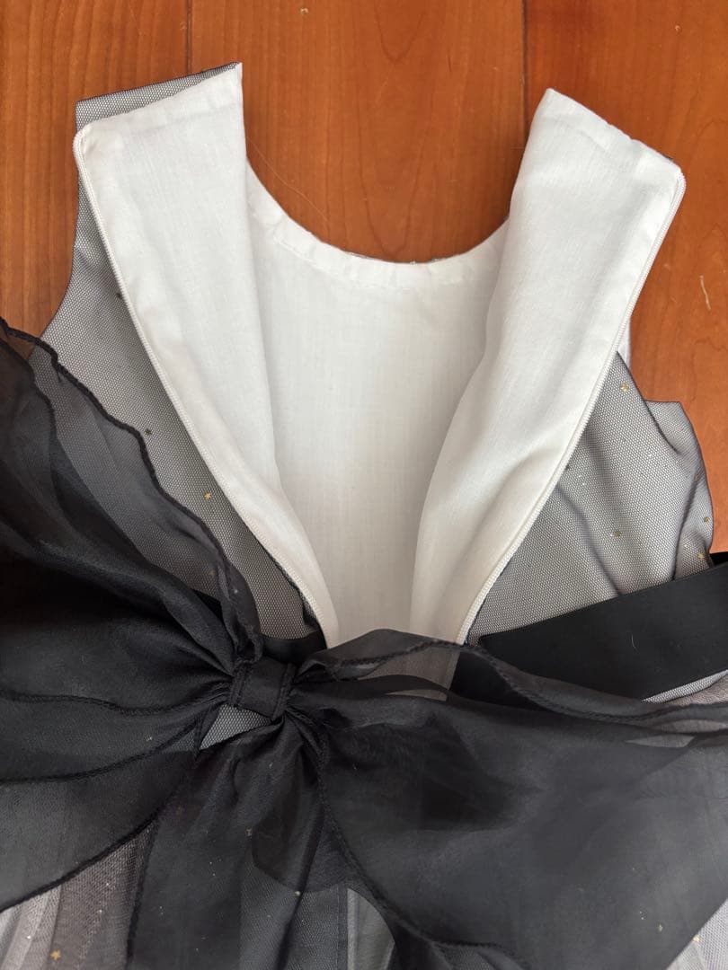 Drescco グラデーショングレービジューストーンロングドレス 125㎝の