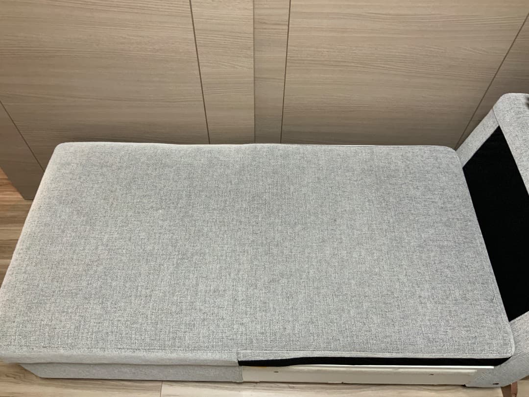 【直接受取】ニトリ 布張りカウチソファベッド ノアーク