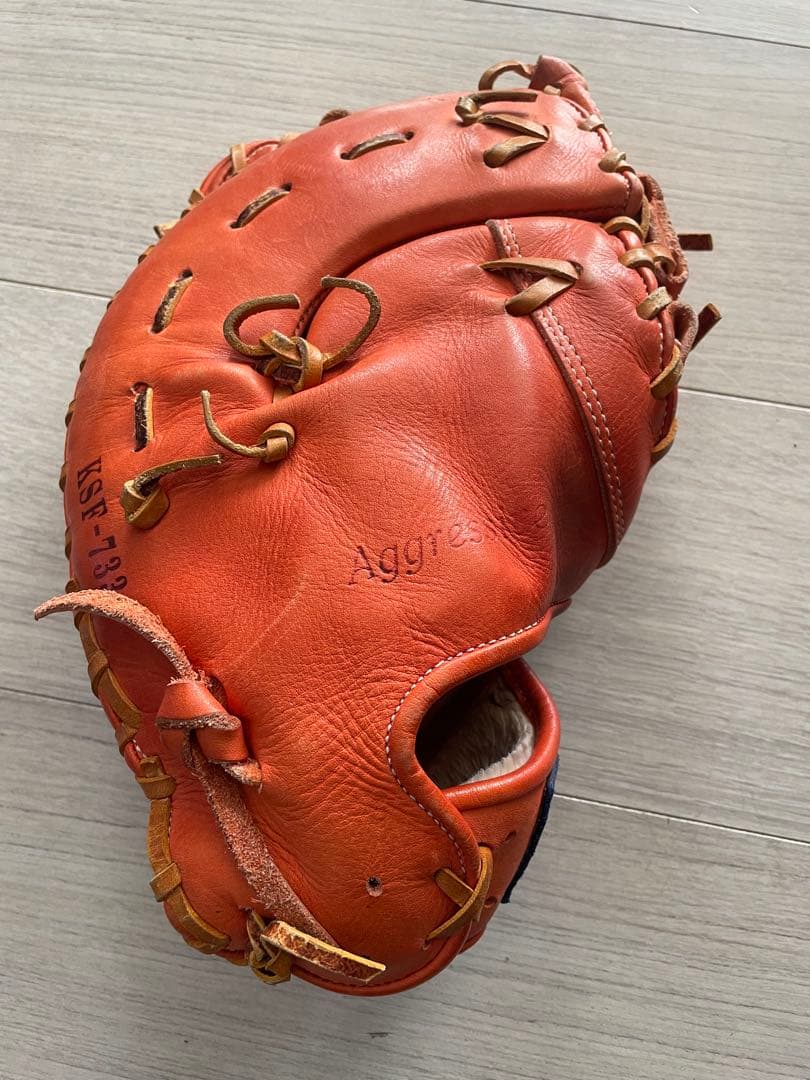 久保田スラッガー　ファーストミット　軟式用　オレンジ