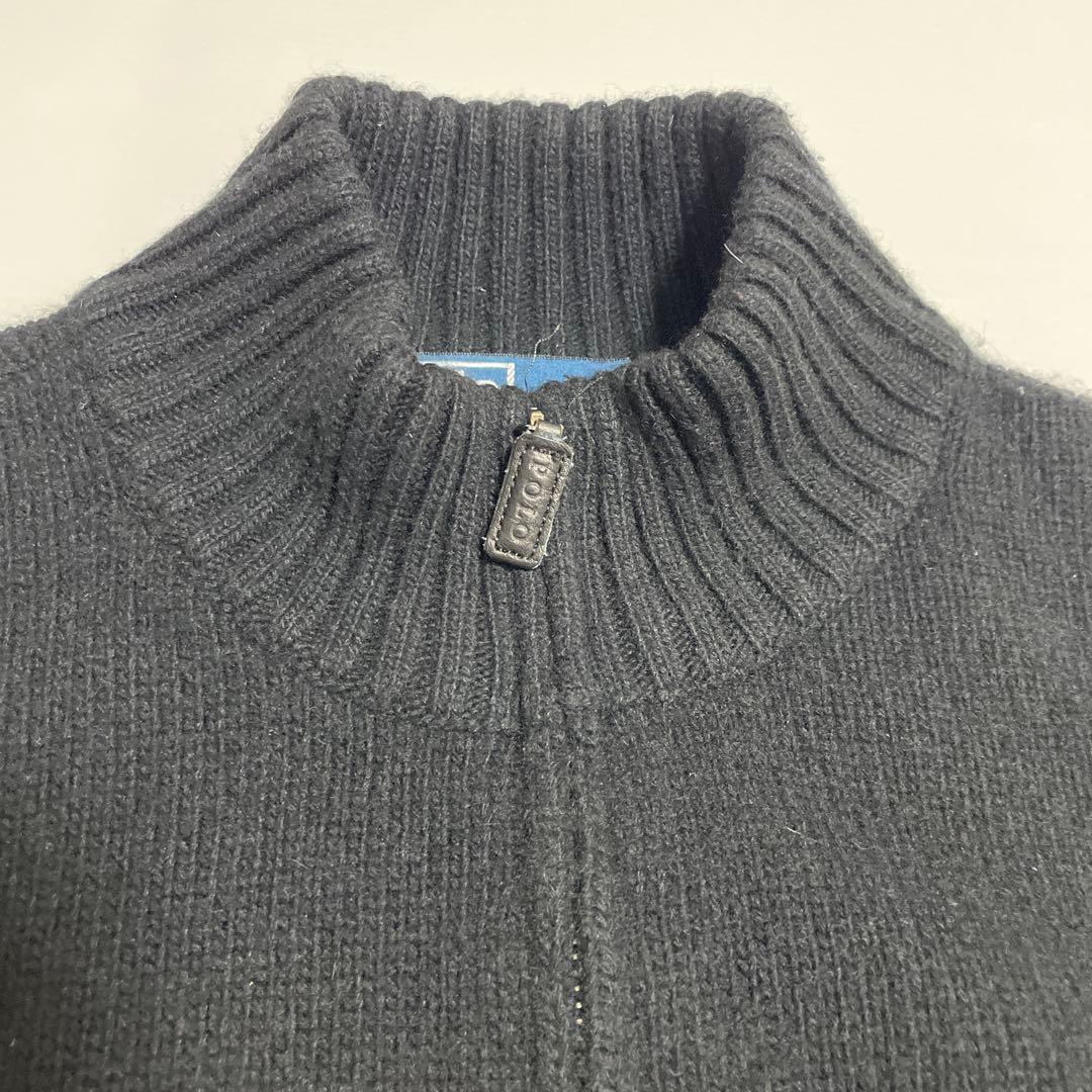 1990's ~ RalphLauren ドライバーズニットカシミアBLACK