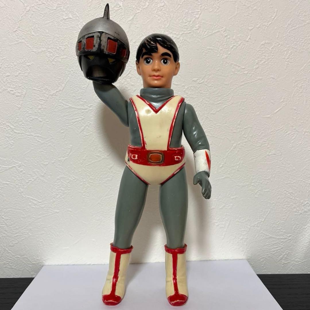 シルバー仮面ジャイアント 面取れ ソフビ 旧バンダイ 当時物