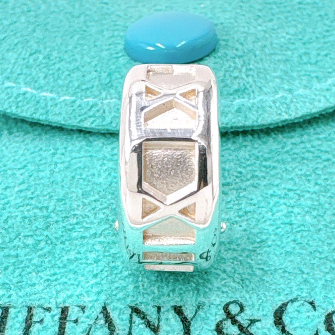 極美品 オールドティファニー アトラス フープ ピアス シルバー925