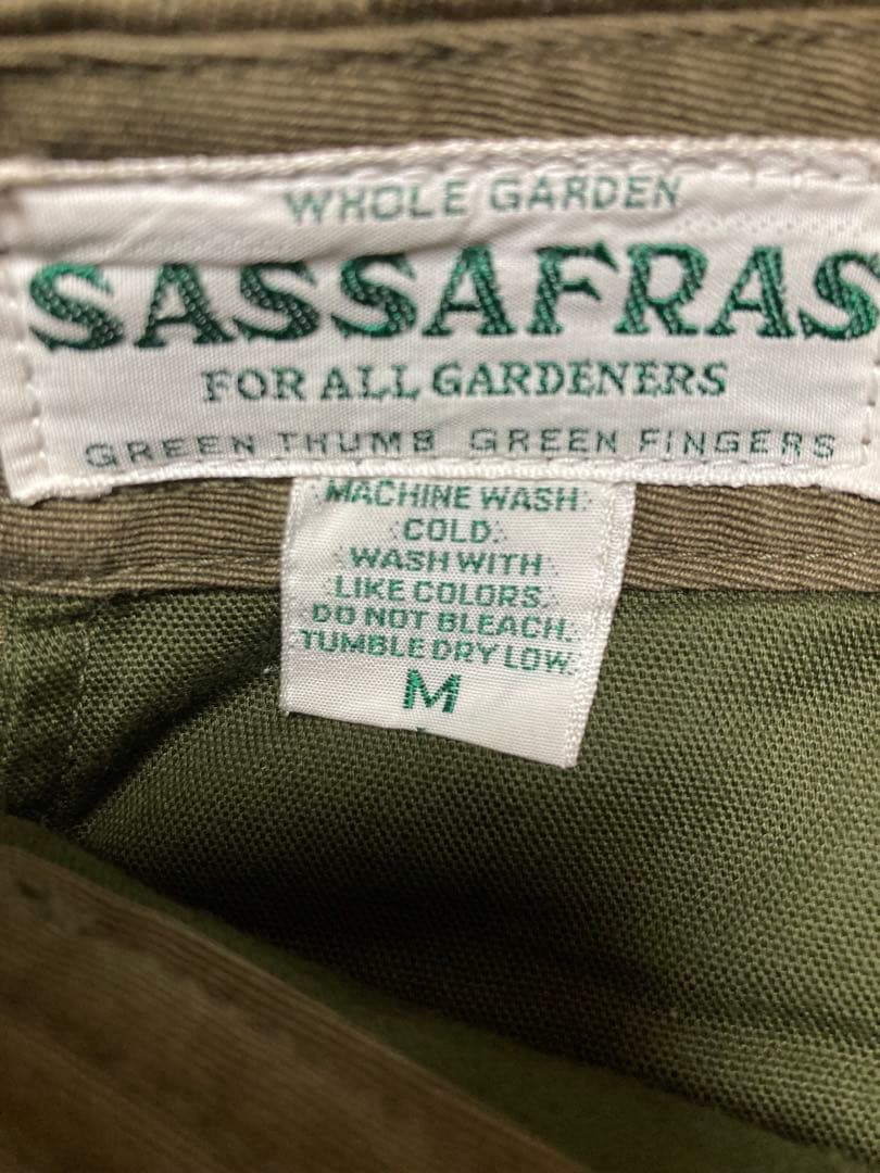 SASSAFRAS チノパン Mサイズ オリーブグリーン