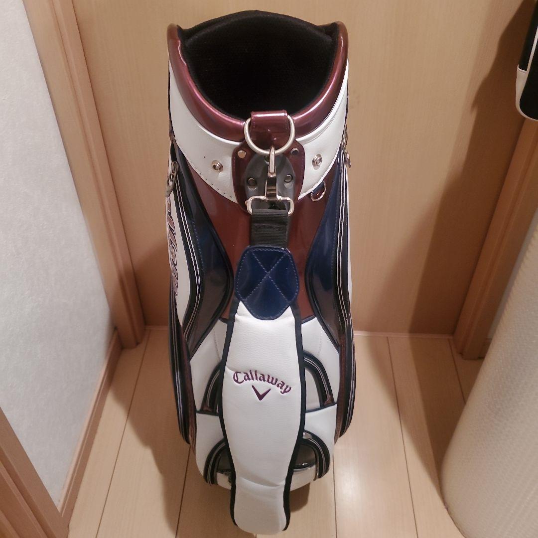 Callaway キャディバッグ ホワイト/ネイビー/バーガンディ