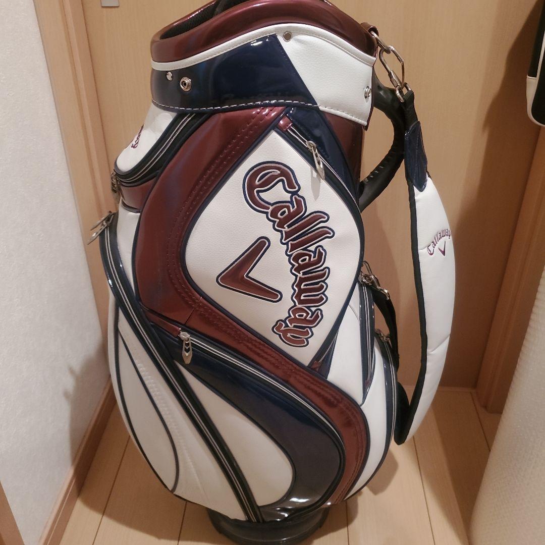 Callaway キャディバッグ ホワイト/ネイビー/バーガンディ