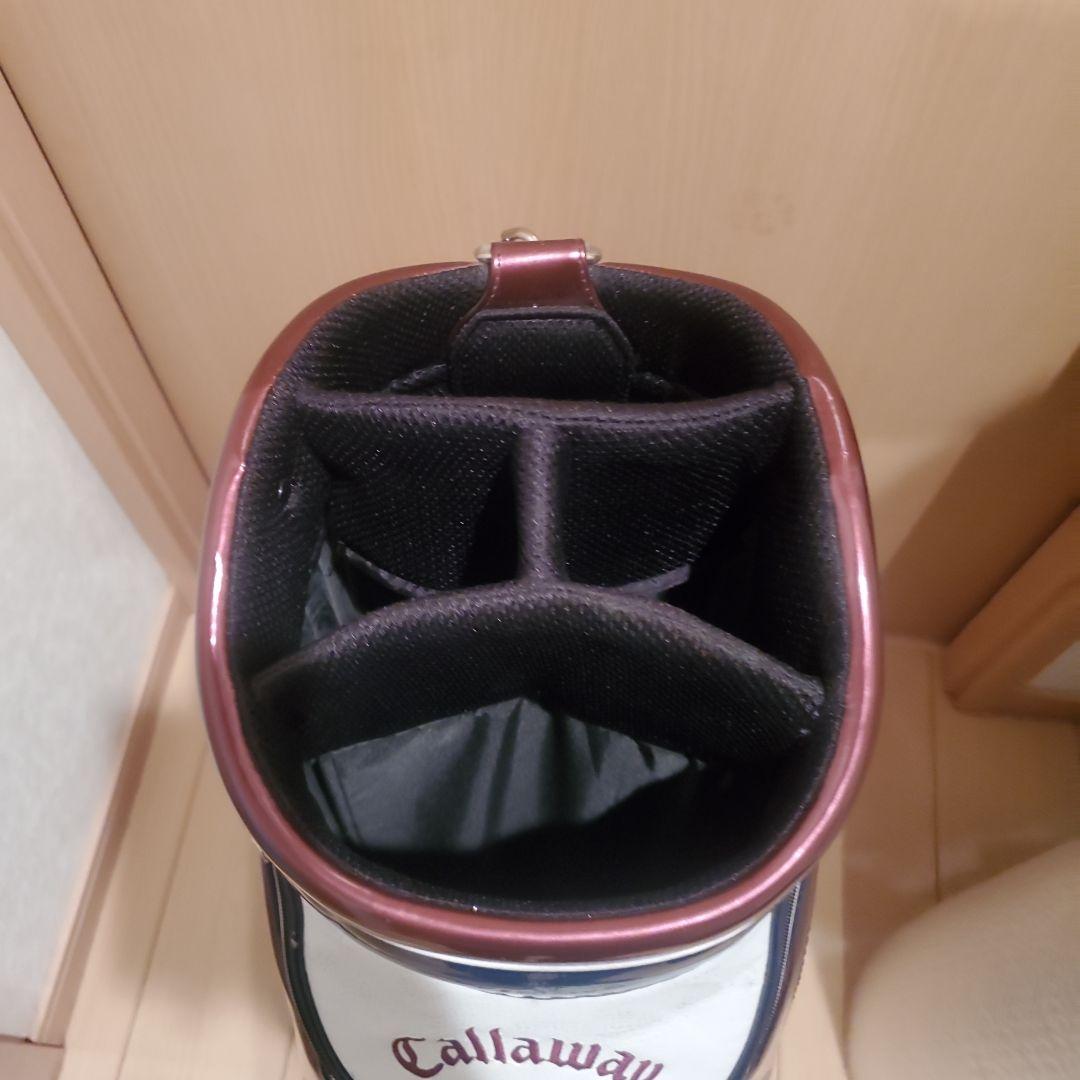 Callaway キャディバッグ ホワイト/ネイビー/バーガンディ