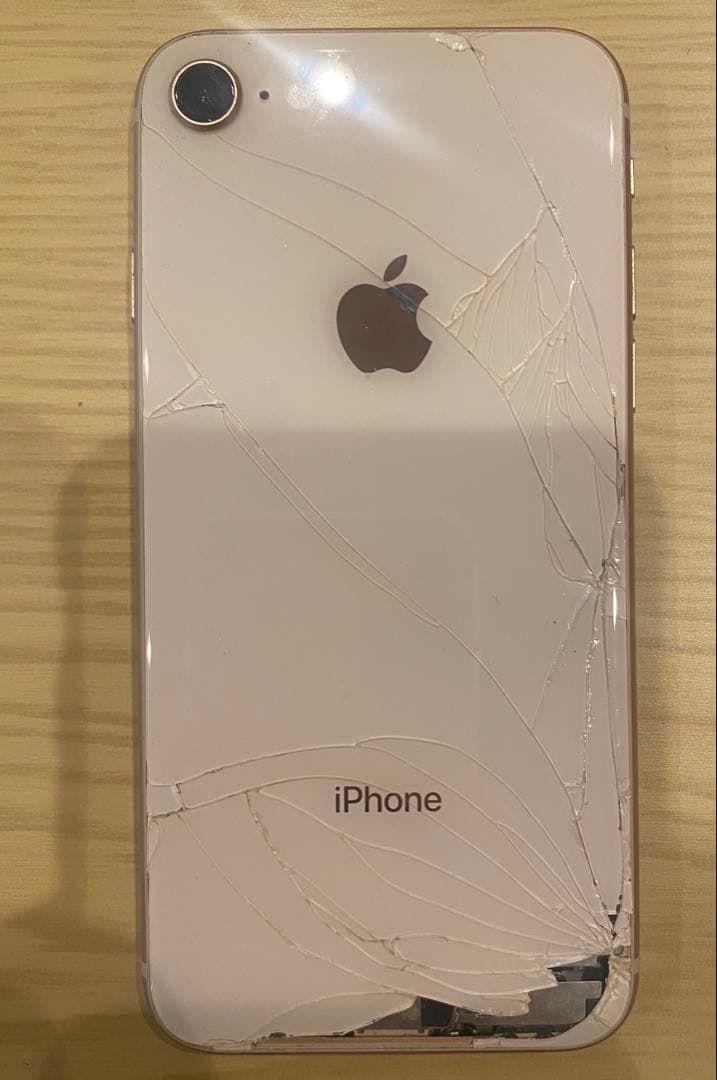 iPhone 8 ピンク 画面ひび割れあり 256GB ジャンク - メルカリ