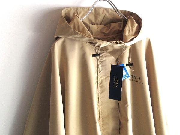 新品 タグ付 ラルフローレン 24年 ポロベア レインポンチョ F ベージュ