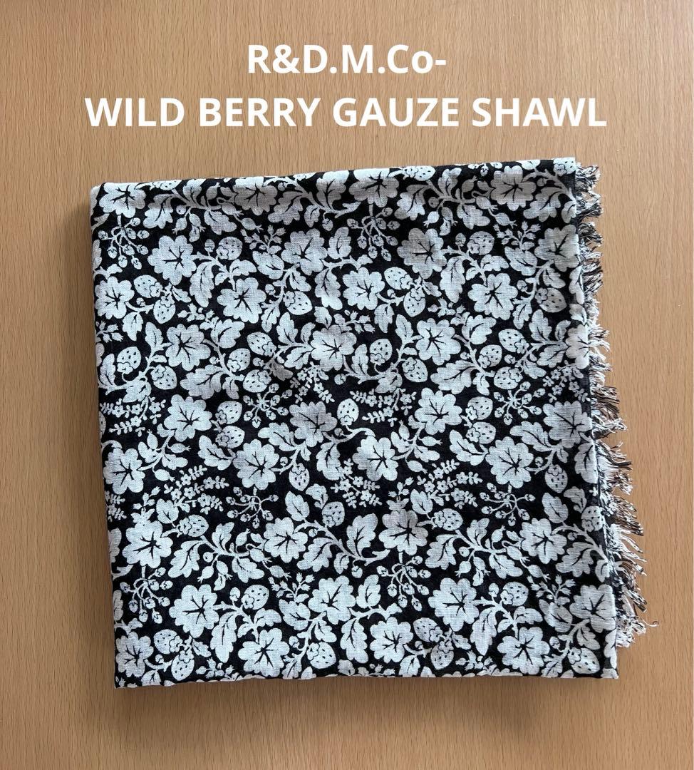 R&D.M.Co- オールドマンズテーラー ワイルドベリーガーゼショール