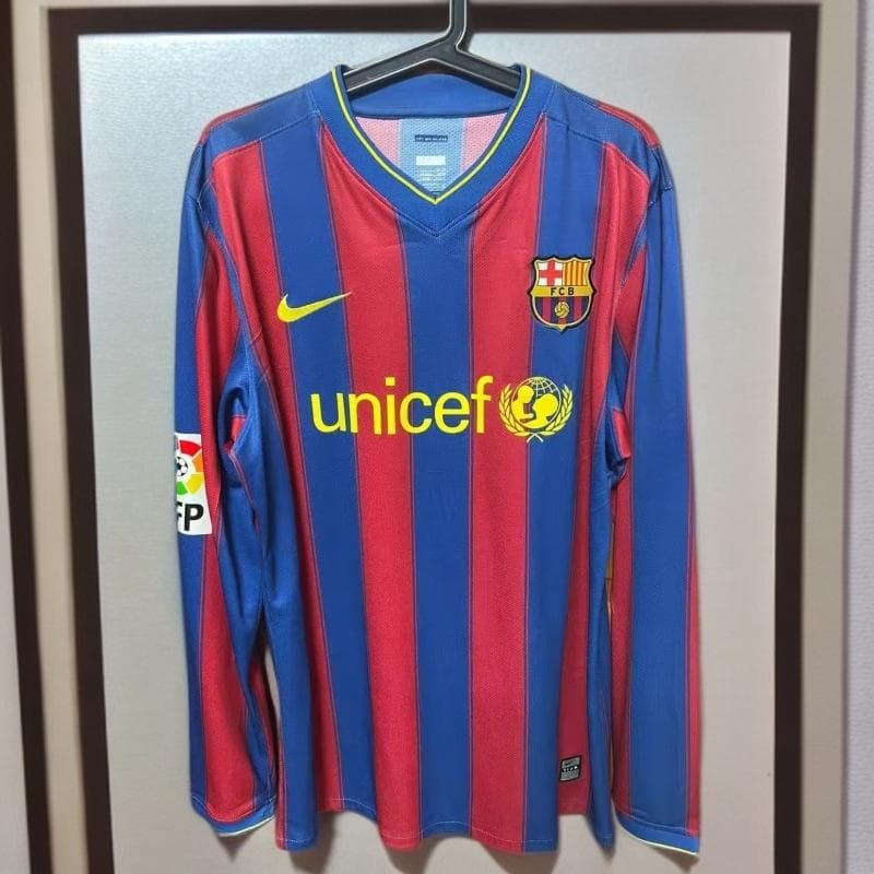 09-10 バルセロナ Ibrahimović 9番 長袖 シャツ