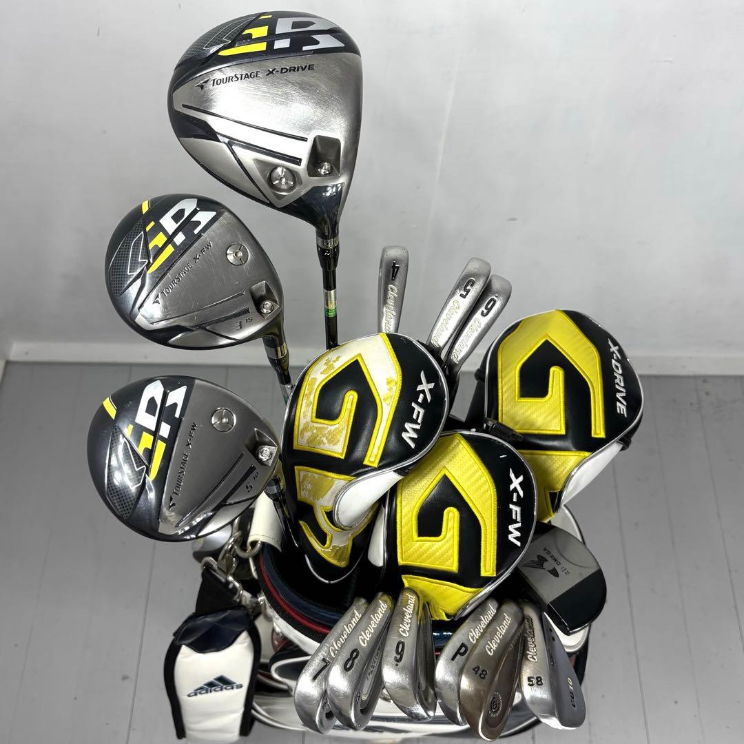 本格派 メンズゴルフクラブ 13本 フルセット ゴルフセット 豪華 お試しセット