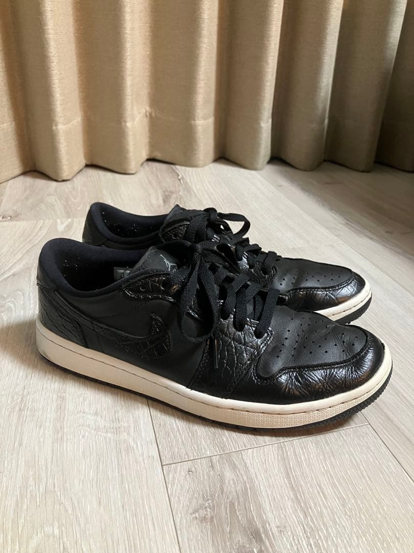 NIKE Air jordan 1 LOW GOLF ブラッククロコダイル