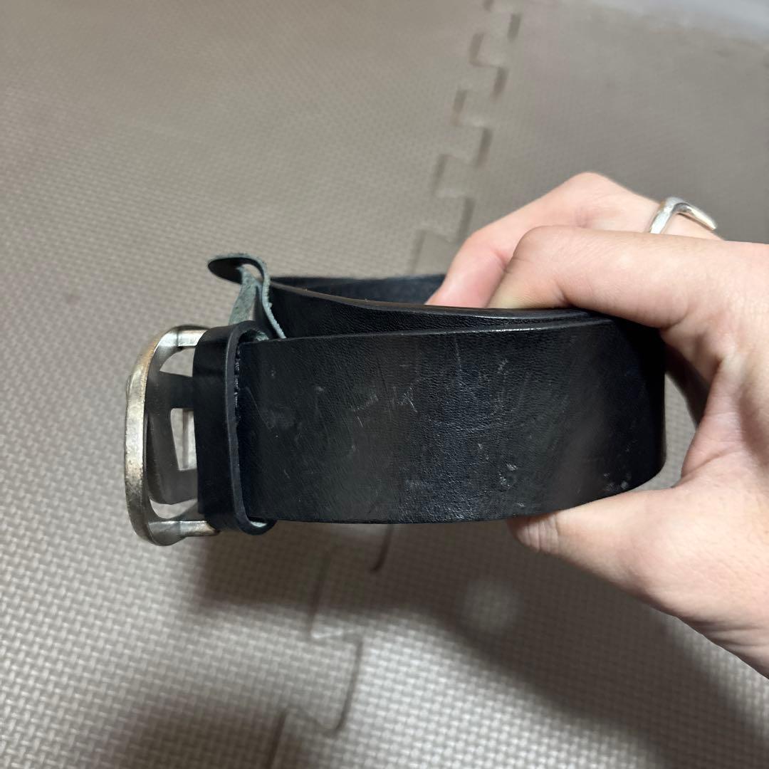 DIESEL ブラックレザーベルト サイズ85/34