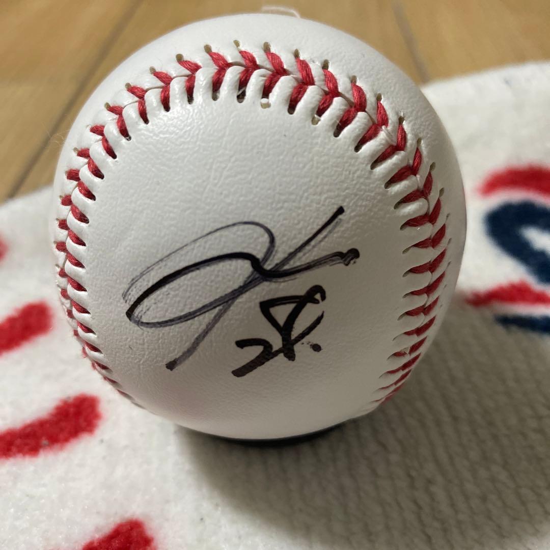 阪神タイガース今朝丸裕喜直筆サインボール - メルカリ