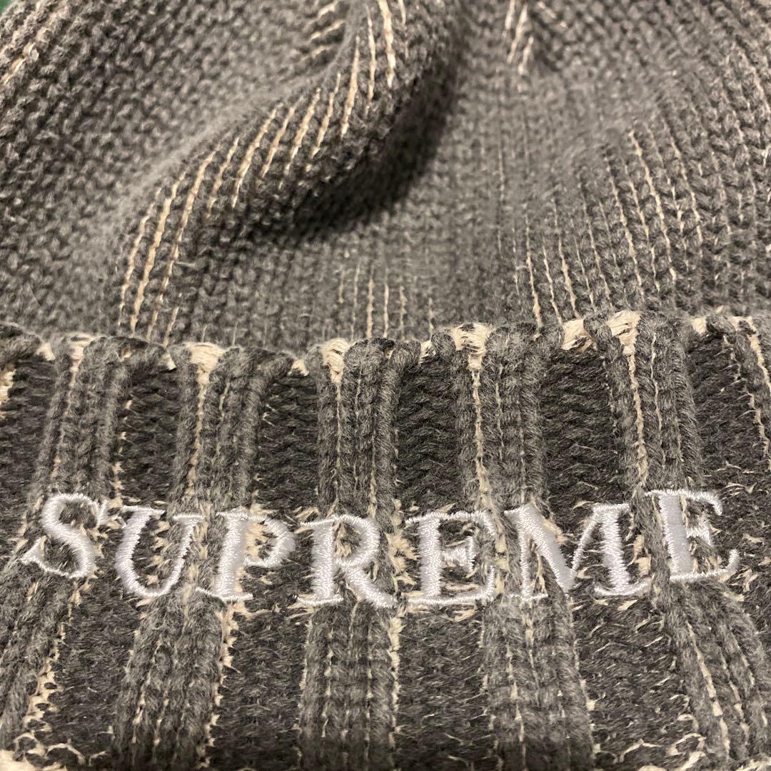 Supreme 22SS Overprint Beanie ブラック ニット帽