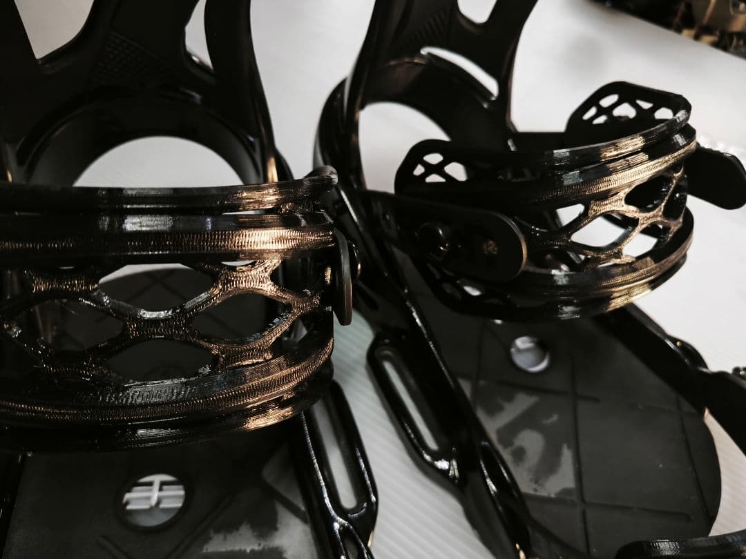 BURTON ビンディング CUSTOM est Lサイズ ストラップ新品交換