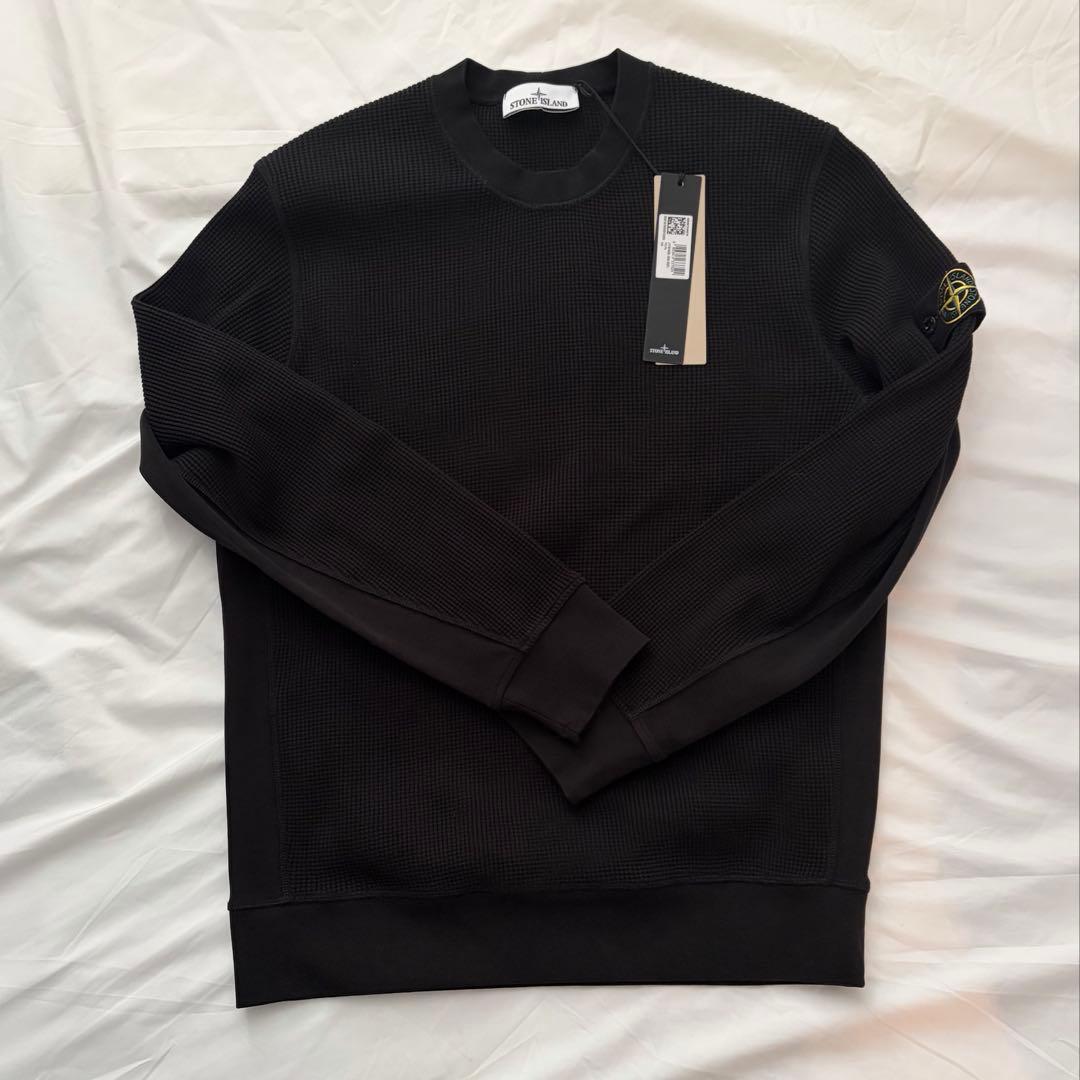 【タグ付新品】6100056 COTTON WAFFLE FLEECE 黒 L