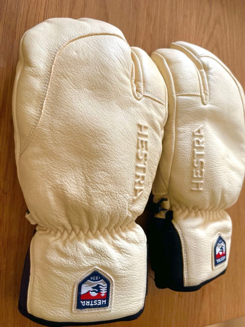 【ma】　Hestra ヘストラ スキーグローブ 3フィンガー フルレザー