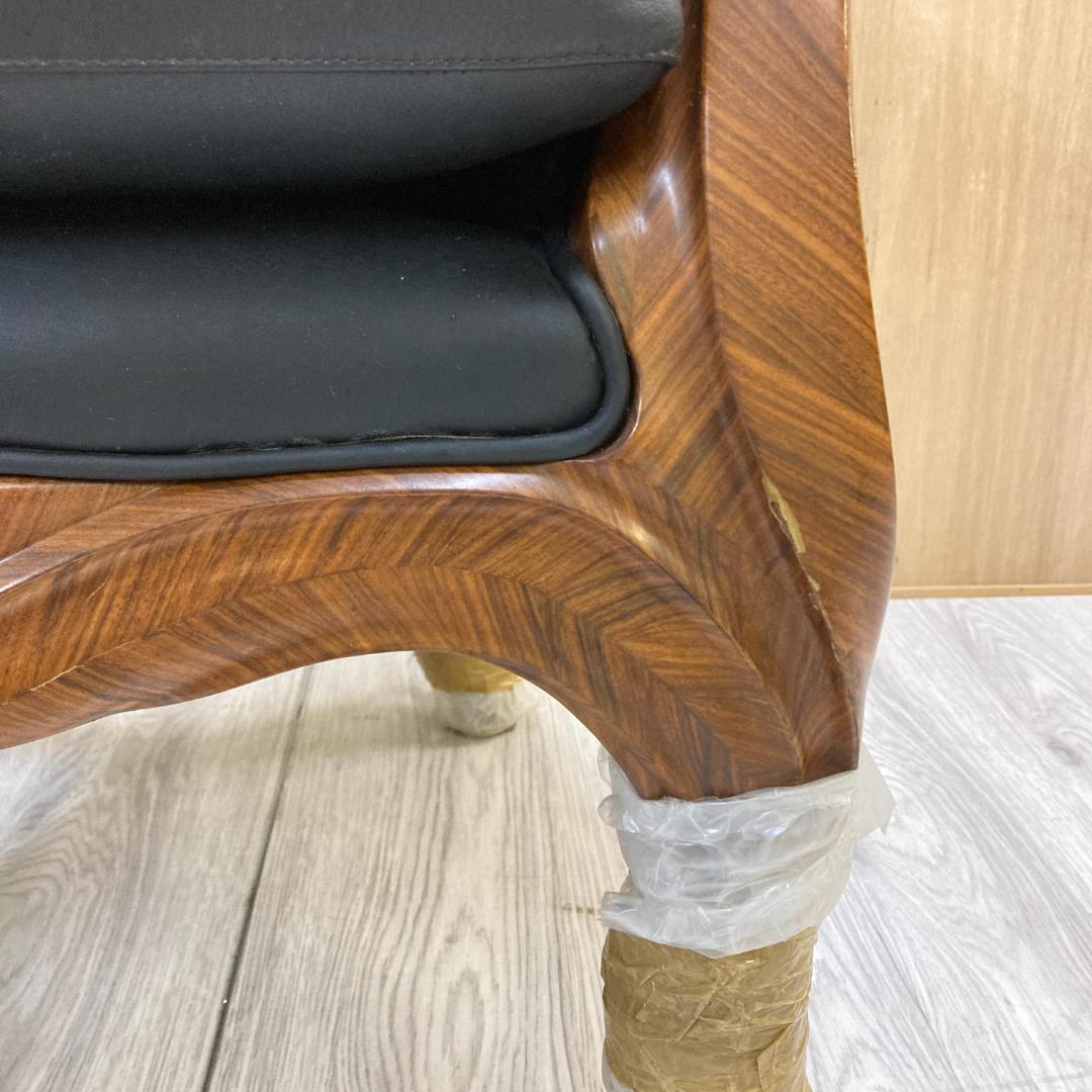 総革 ラウンジソファ 一人掛け 応接 2脚セット B - メルカリ