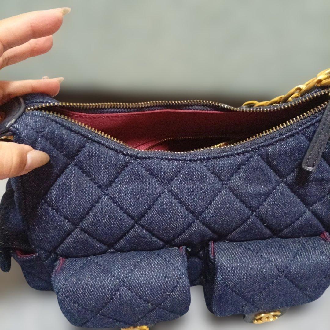 ネイビー ショルダーバッグ