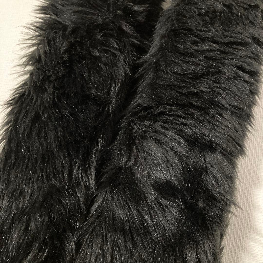 トリココムデギャルソン フェイクファーマフラー ブラック - メルカリ