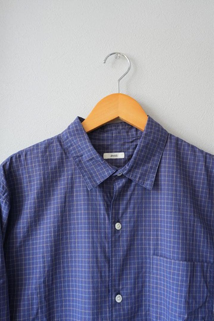 トップス awasa regular collar shirt (check) 3